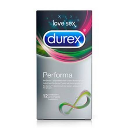 Durex condoom met perfoma voor het uitstellen van het klaarkomen